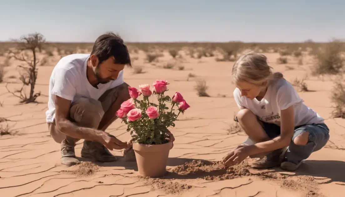 Como Regar e Fertilizar Sementes de Rosas do Deserto