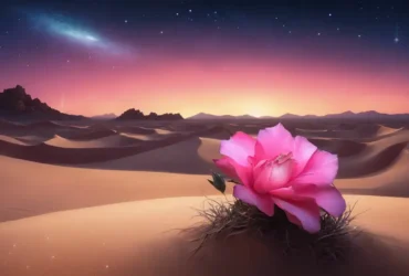 muda rosa do deserto