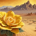 rosa do deserto amarelo