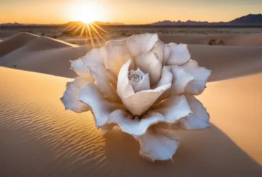 rosa do deserto branca