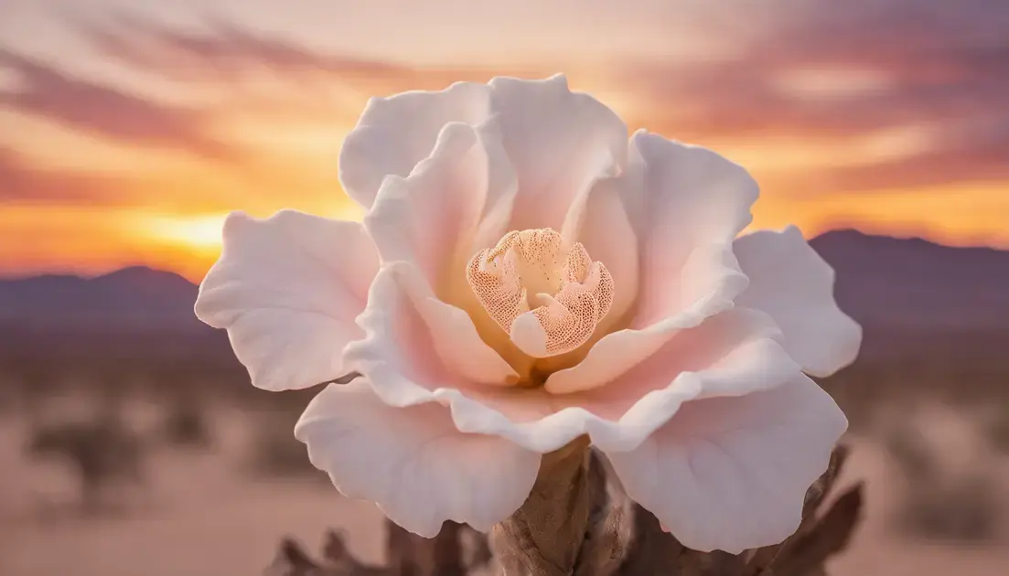 Rosa do Deserto Branca: Uma Flor Única e Rara
