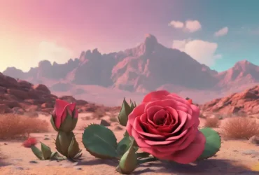 rosa do deserto folhas