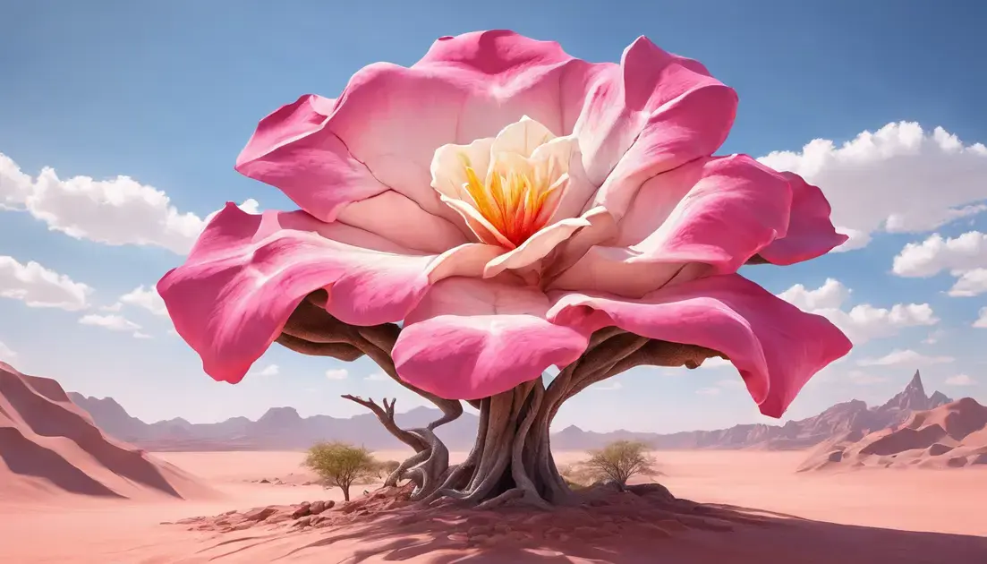 rosa do deserto gigante