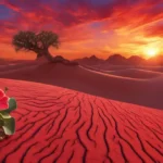 rosa do deserto vermelha