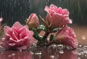 rosas do deserto pode ficar na chuva